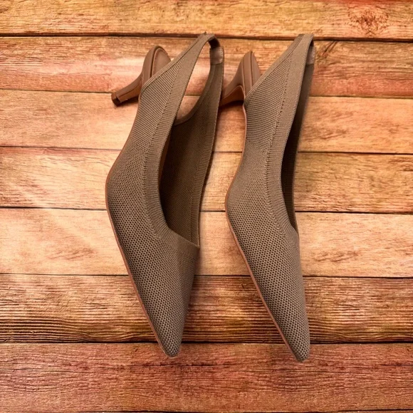 French Connection Taupe Slingback Flats - Picture 4 of 7